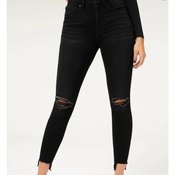 NWT Good American good waist step hem jean - Picture 4 of 7